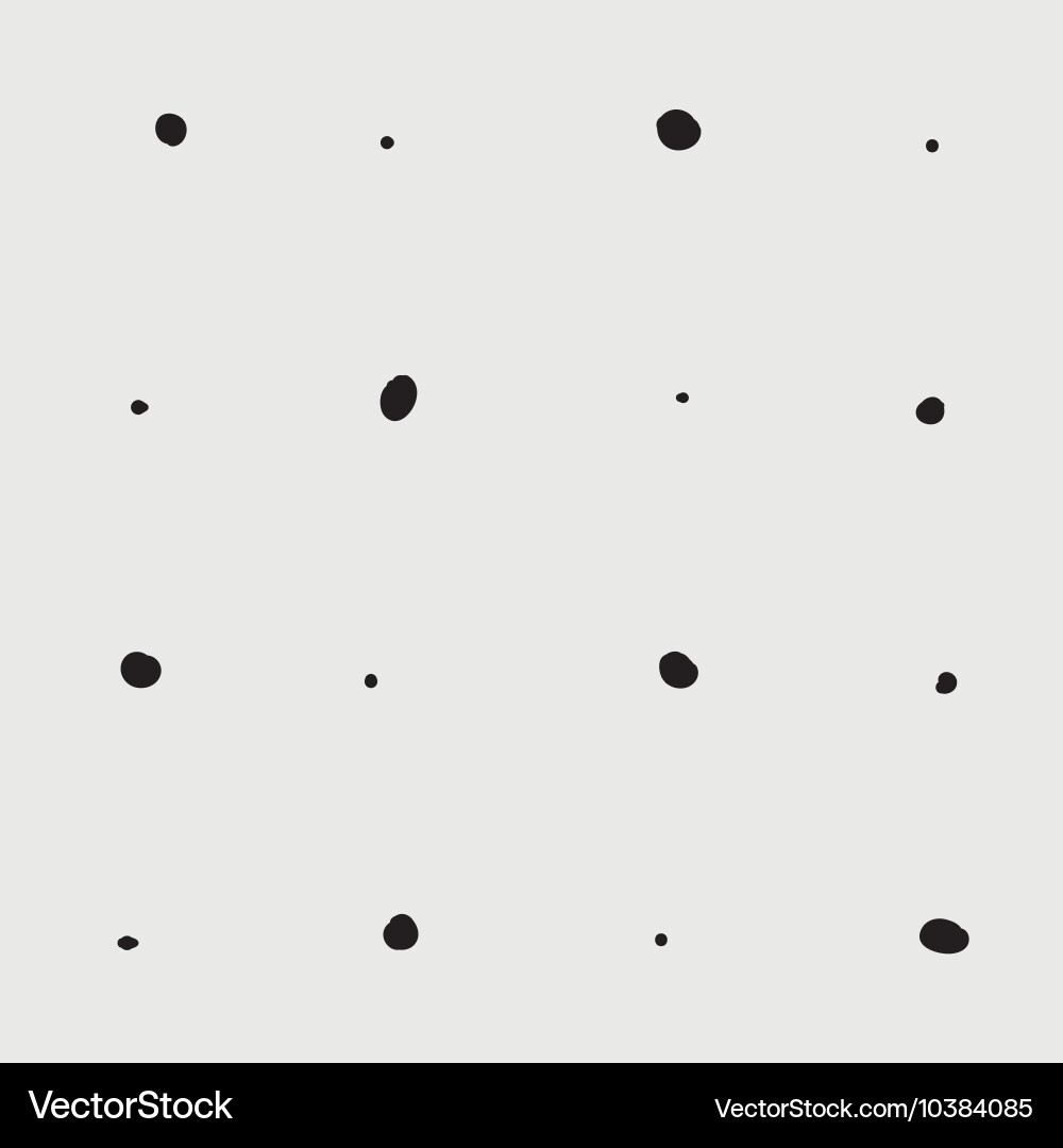 Minimal monochrome handwritten pattern dots vector image