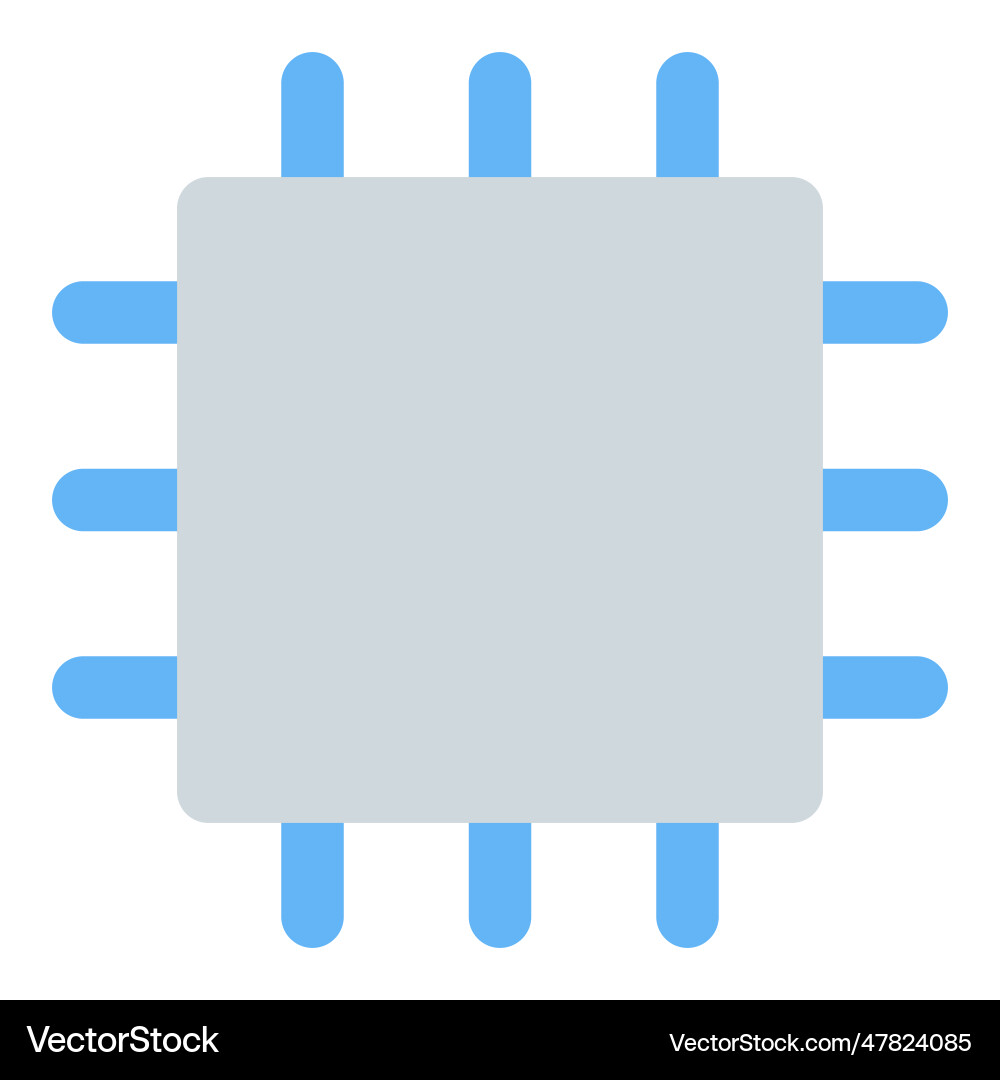 Wireless microchip a device controller vector image