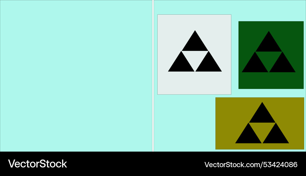 A logo with an attractive shape and color combinat A logo with an attractive shape and color combinat Vector Image