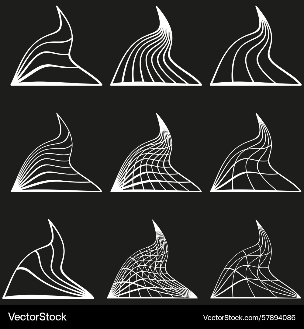 Abstract curved lines dynamic wave pattern Abstract curved lines dynamic wave pattern vector image