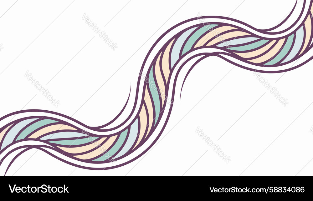 Abstract wavy lines colorful pattern design Vector Image