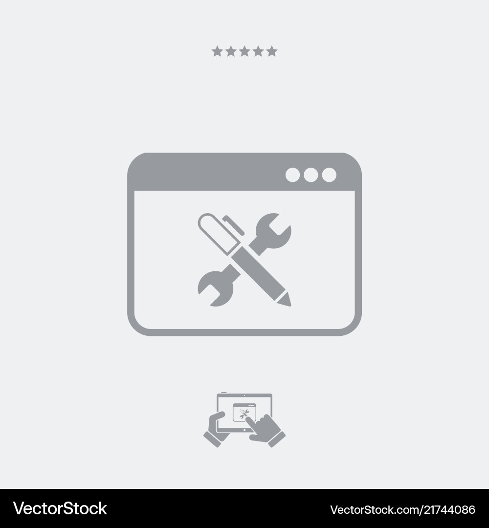 Application for project and design vector image