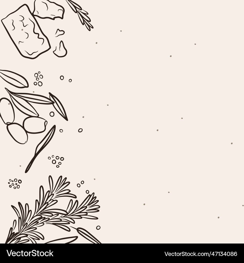 Beautiful background for the menu linear Beautiful background for the menu linear vector image