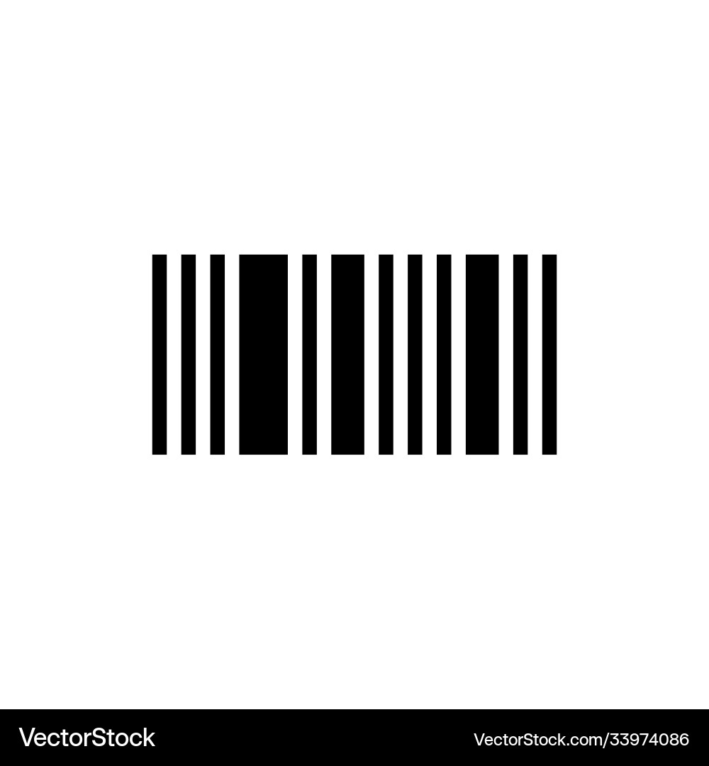 Einfacher Barcode-Symbol-Design-Scancode Einfacher Barcode-Symbol-Design-Scancode vektorbild
