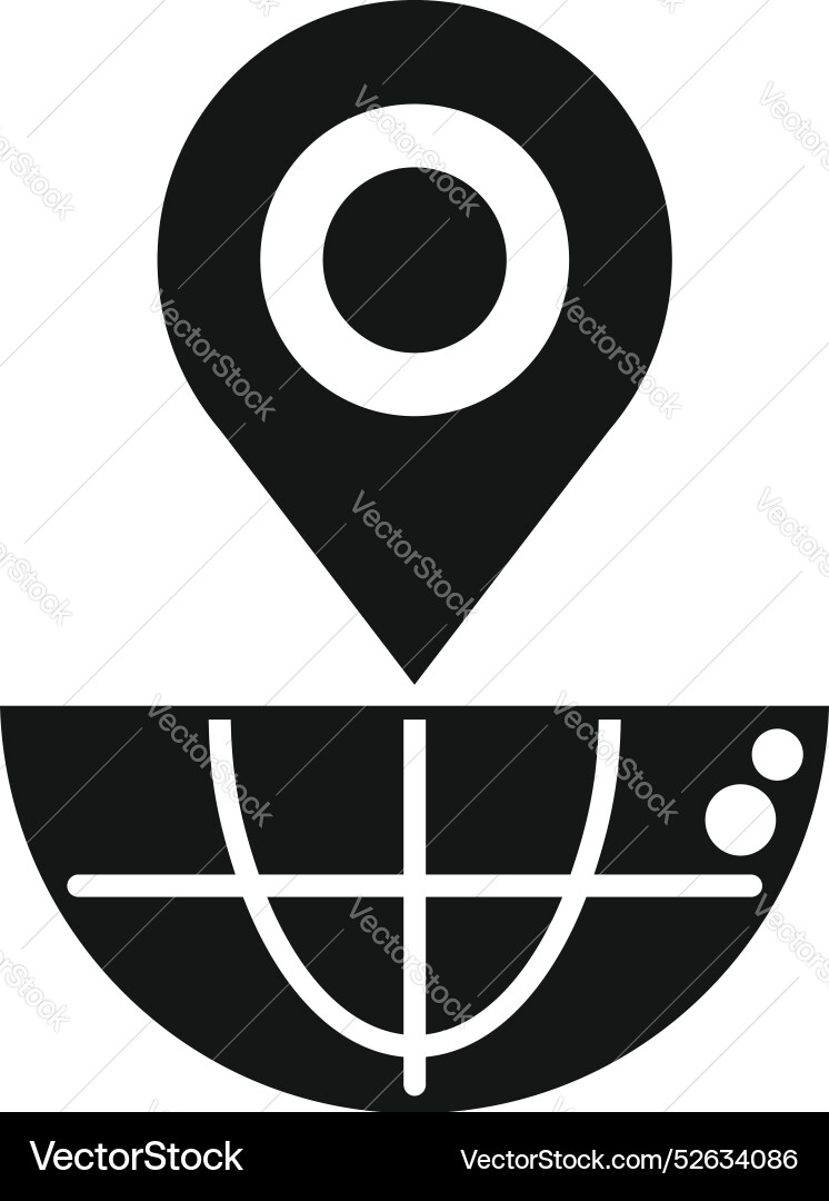 Global positioning system pinpointing location Global positioning system pinpointing location vector image