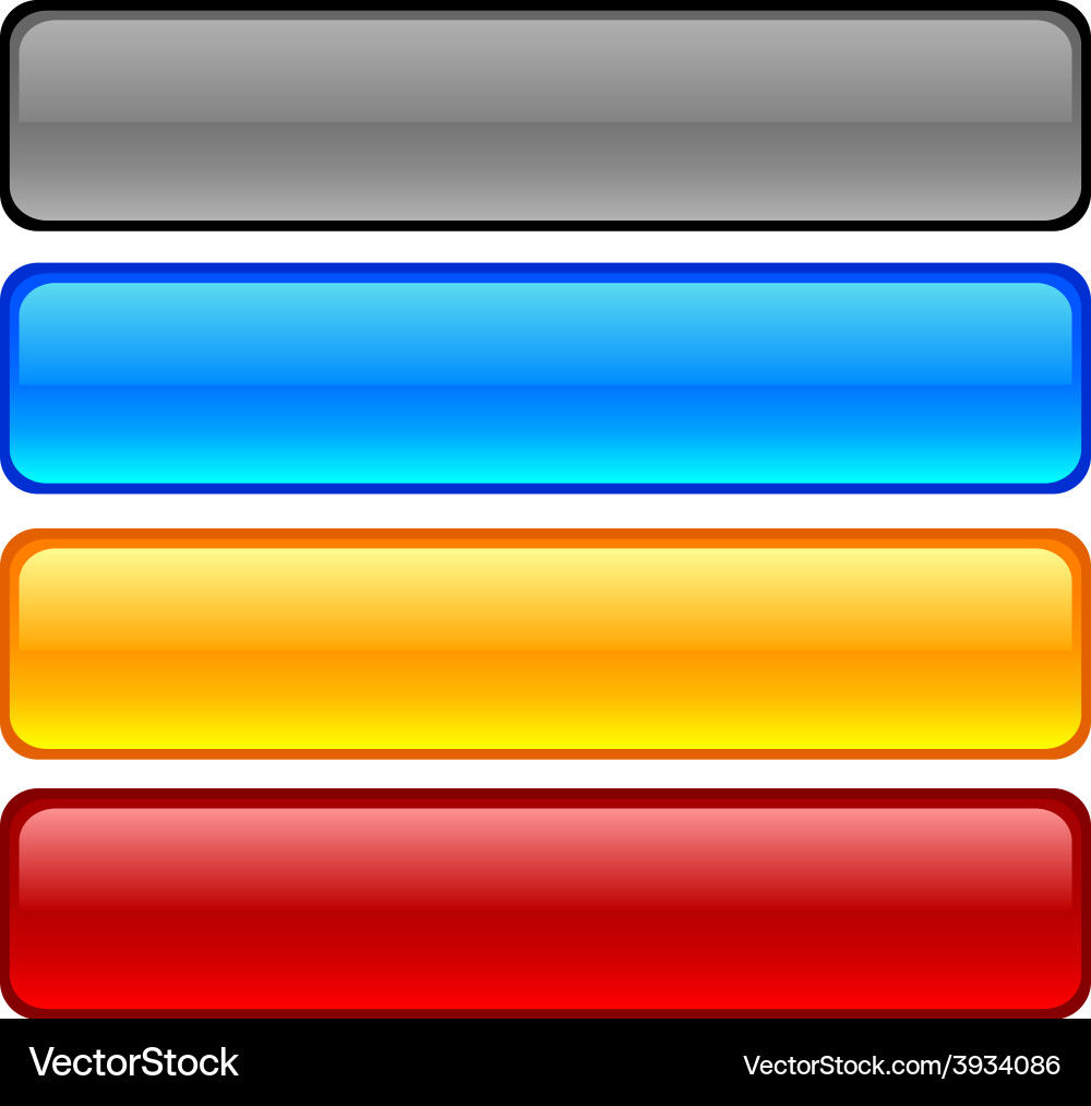 Glossy buttons Vector Image