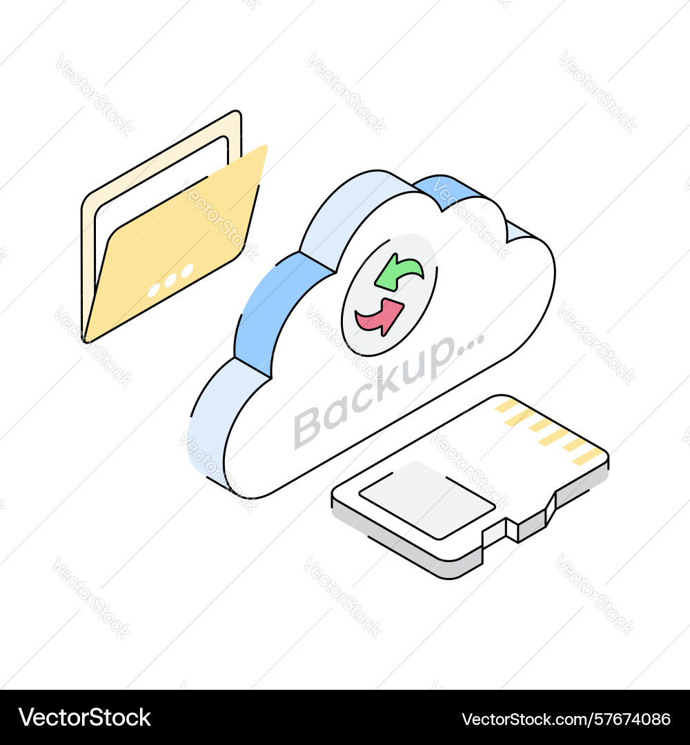 Internet backup Vector Image