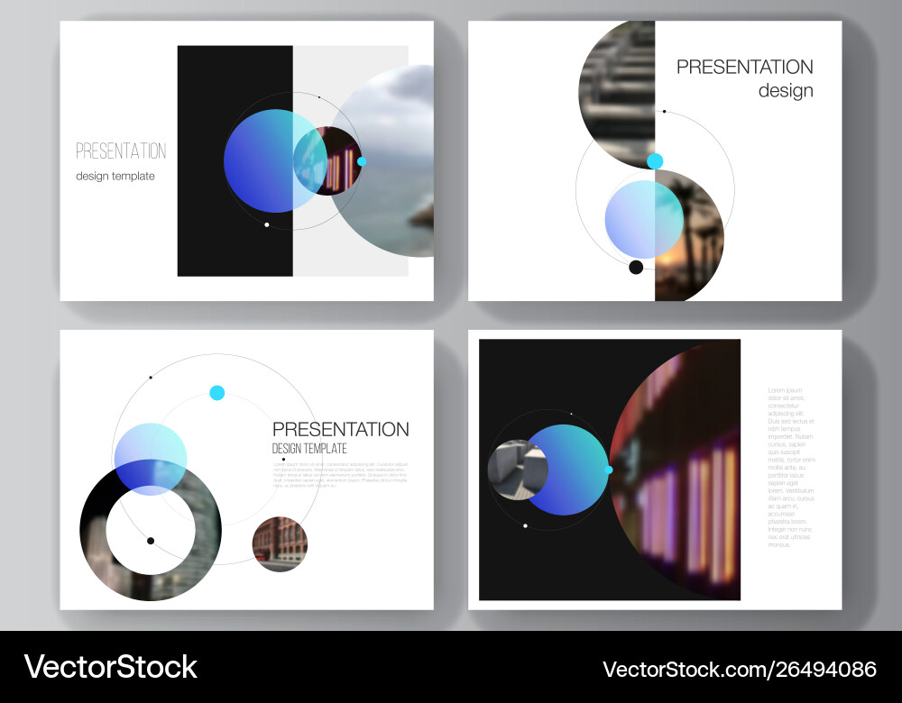 Minimalistic layout presentation vector image