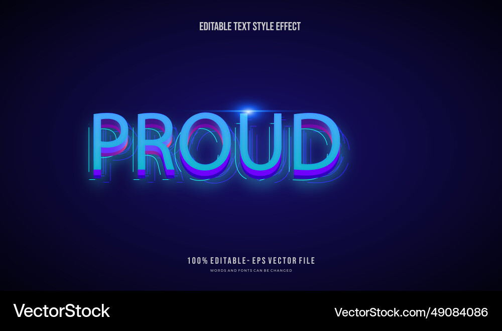 Modern editable text style effect gradient color Modern editable text style effect gradient color vector image
