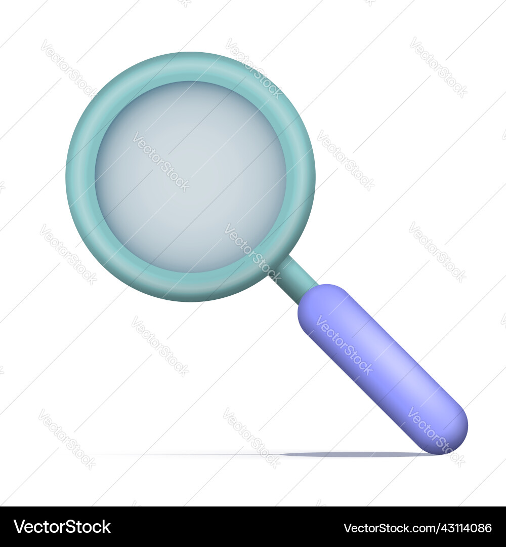 Vergrößern Glasanalyse Konzept 3d Icon Vergrößern Glasanalyse Konzept 3d Icon vektorbild