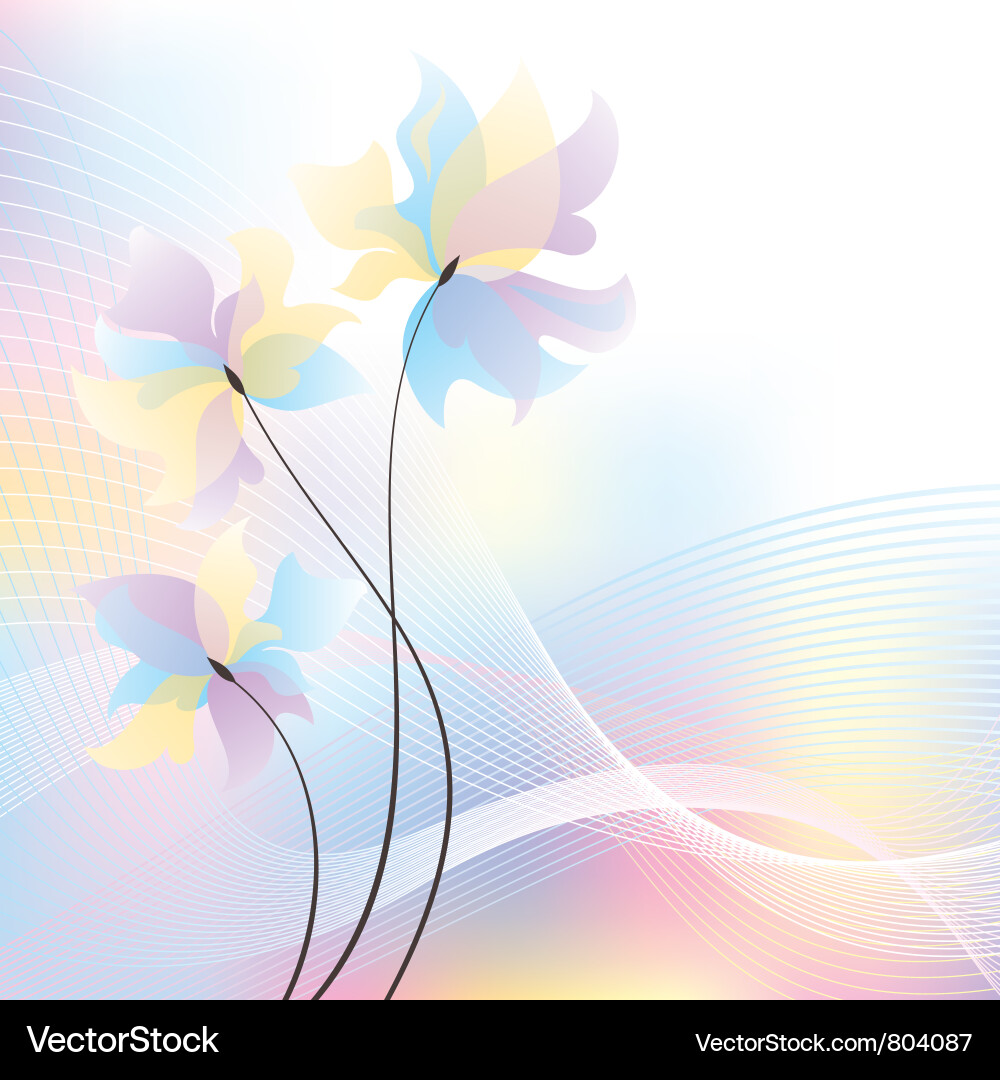Abstract Colorful Wave Background Vector Image
