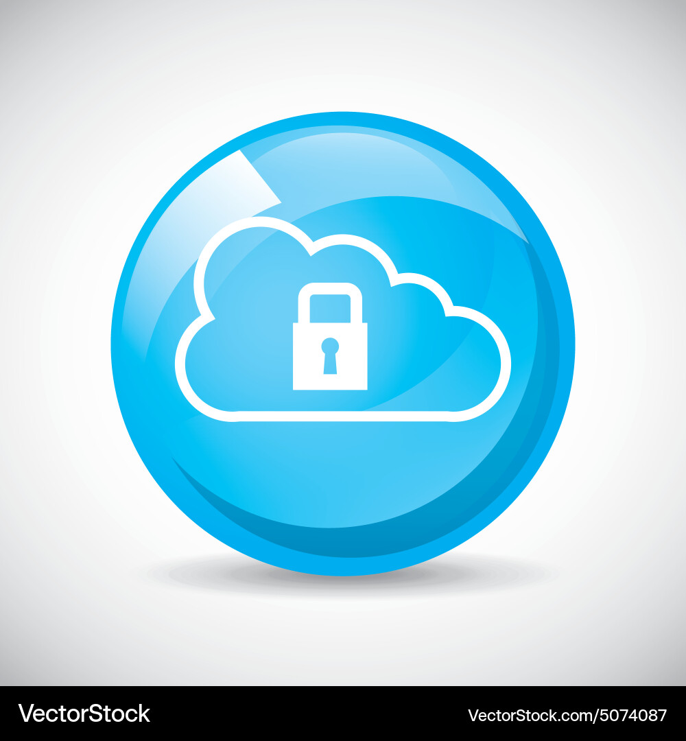 Cloud computing Vector Image