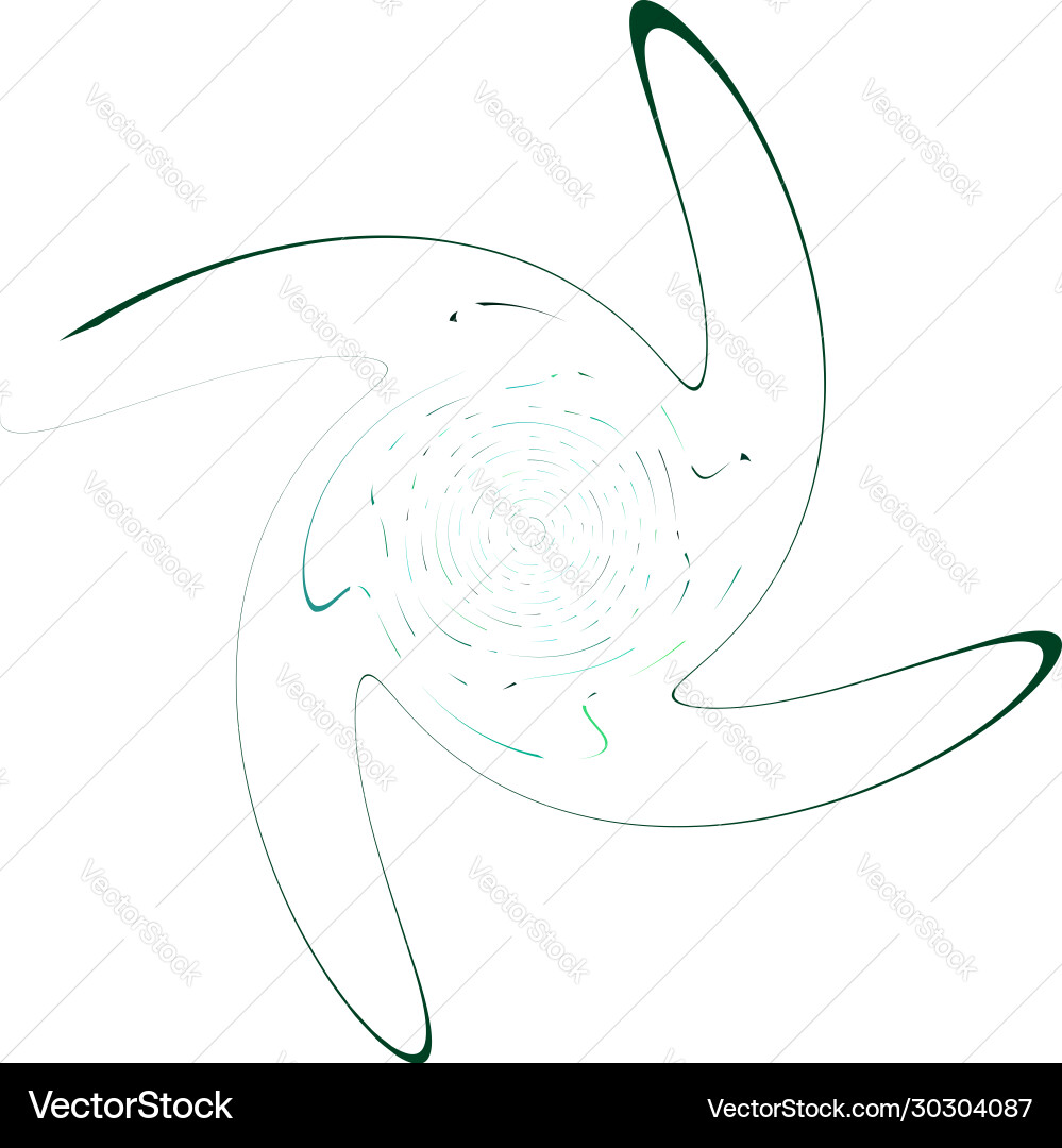 Monochrome cyclic cycle concentric rings revolved Vector Image