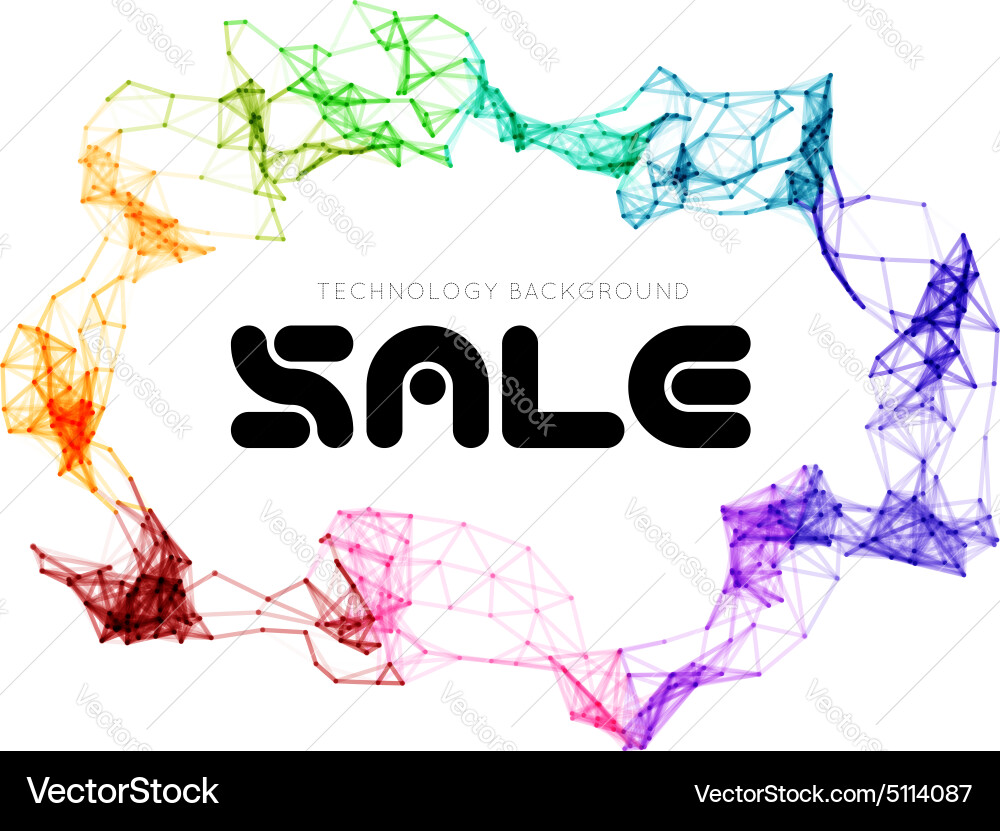 Sale triangle background Vector Image