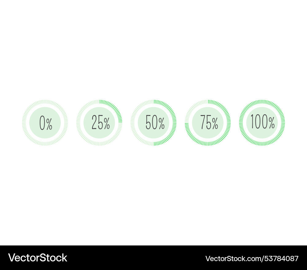 Sammlung Ladebar Status-Icon-Set geladen Sammlung Ladebar Status-Icon-Set geladen vektorbild