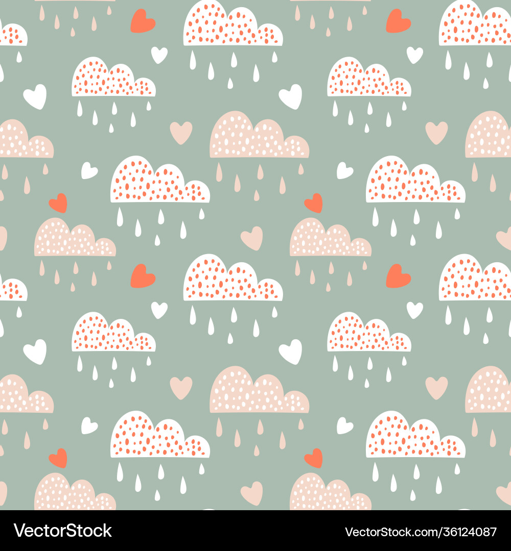 Seamless pattern with abstract elements vector image