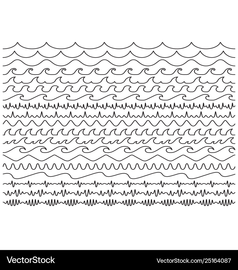 Sine Wave Pattern vector image
