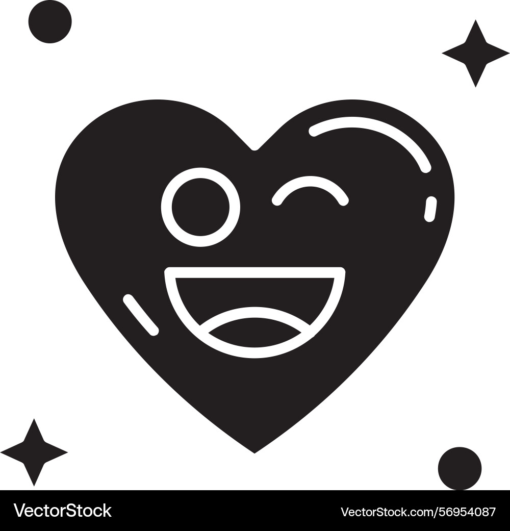 Wink icon design Vector Image