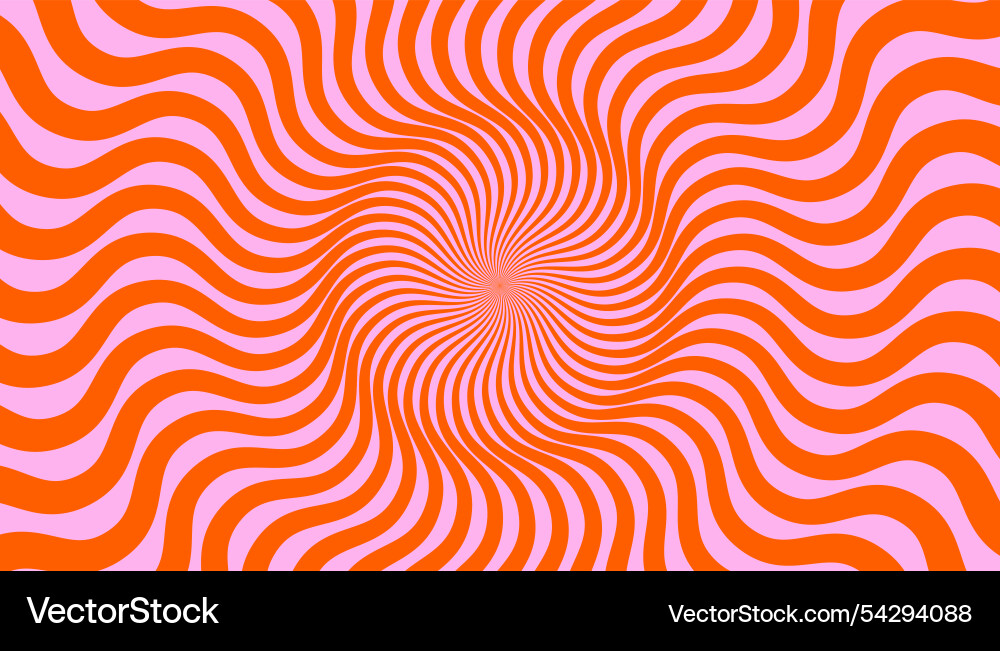Abstract distorted wavy lines surface radial waves Vector Image
