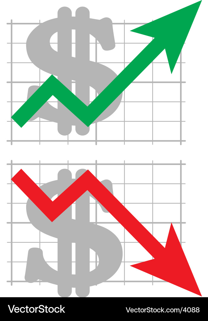 Currency Exchange Graph Vector Image