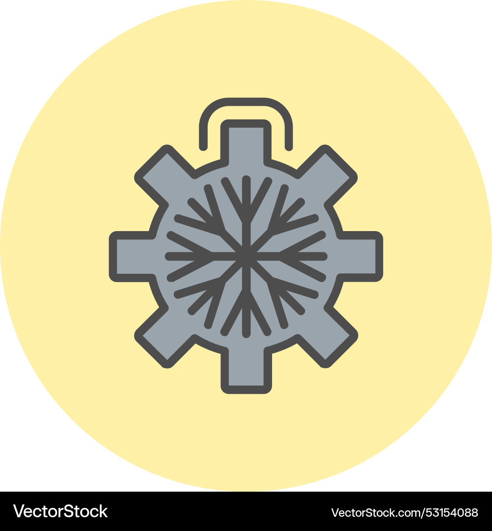 Deep line filled circle icon Vector Image