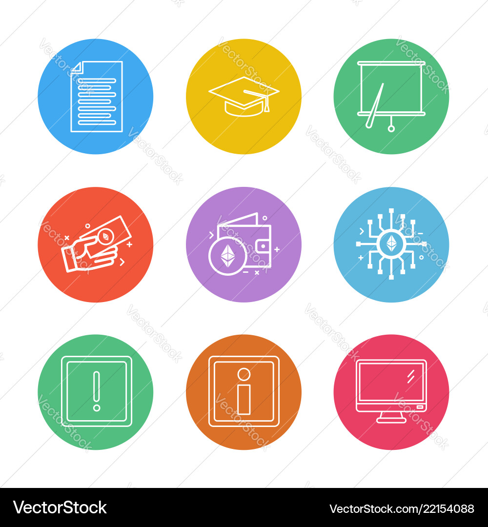 Document file convocation cap board chart Vector Image