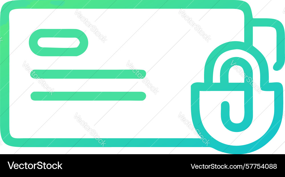 Document with security lock icon design vector image