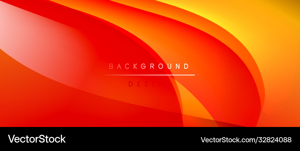 Fluid gradient waves with shadow lines and glowing Fluid gradient waves with shadow lines and glowing vector image
