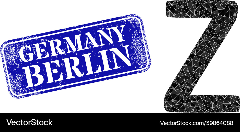 Grunge germany berlin wasserzeichen und zeta greek Grunge germany berlin wasserzeichen und zeta greek vektorbild