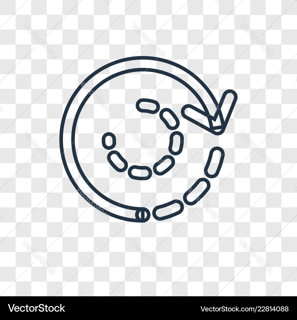 Loading concept linear icon isolated vector image