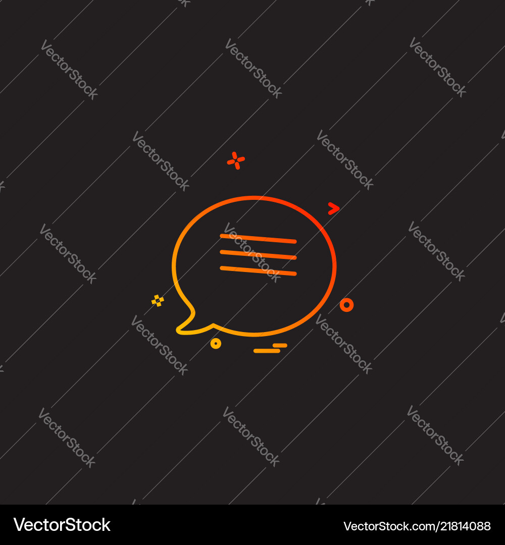 Message icon design Vector Image