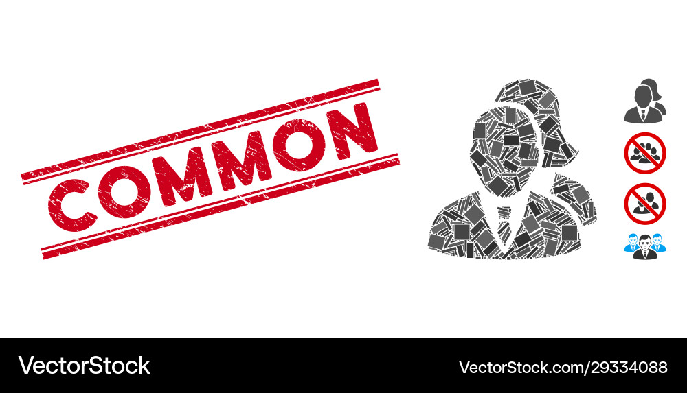 People mosaic and scratched common watermark People mosaic and scratched common watermark vector image