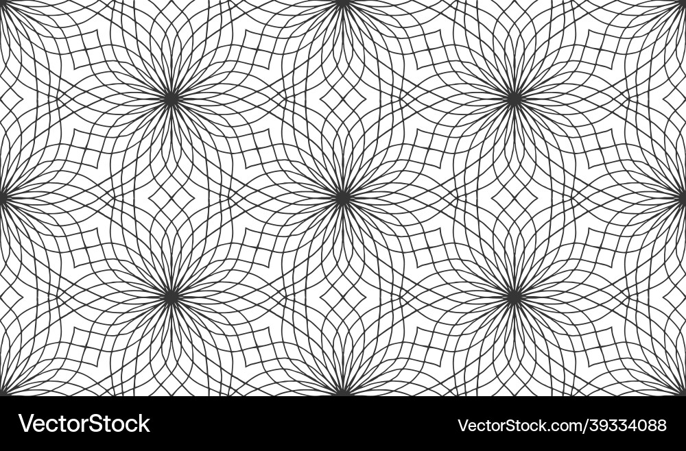 Retro abstract seamless pattern on white vector image