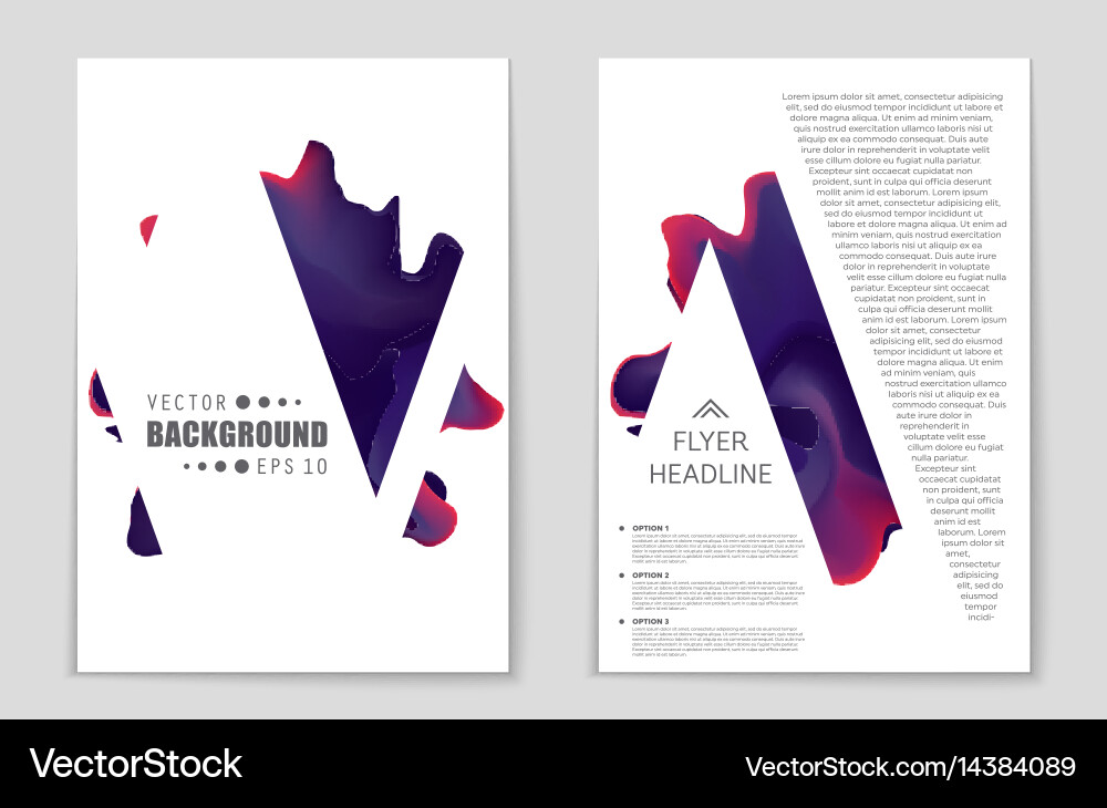 Abstract layout background set for art Vector Image