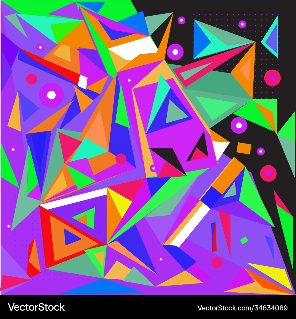 Abstract modern triangles background pattern Abstract modern triangles background pattern Vector Image