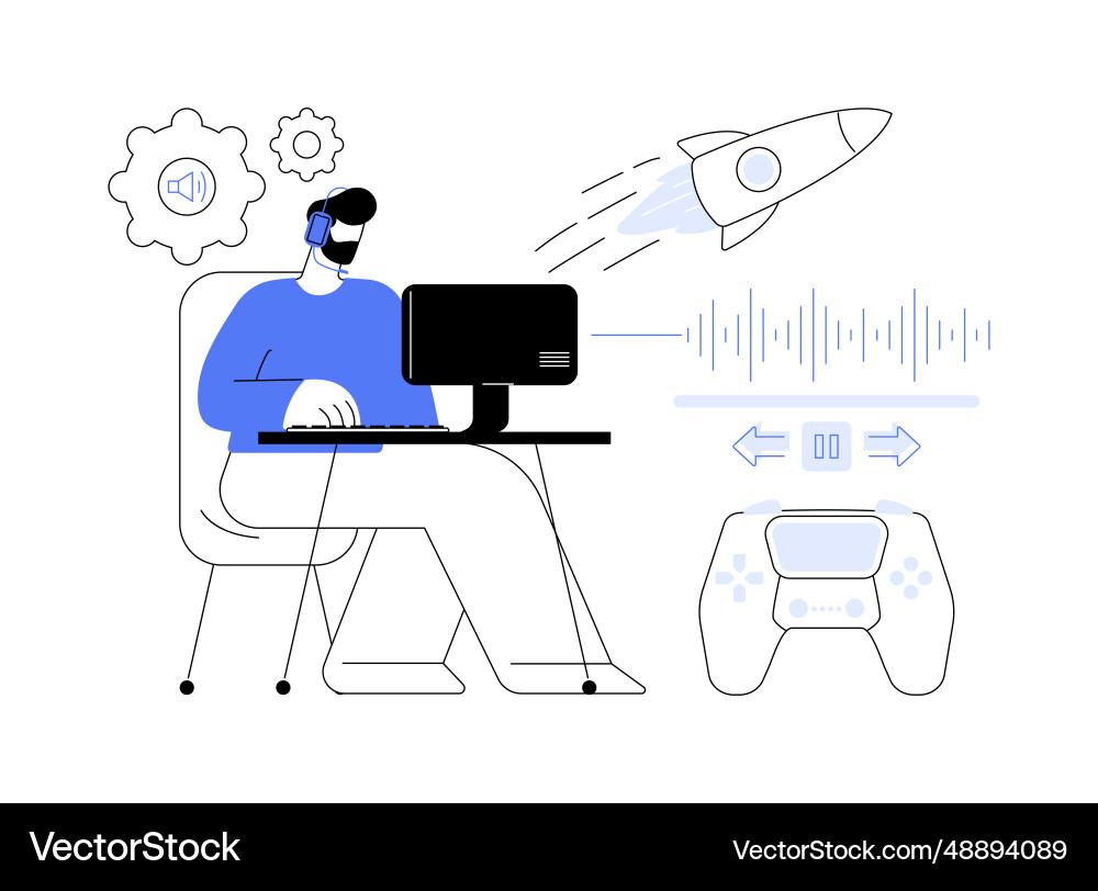 Audio and visual effects abstract concept Audio and visual effects abstract concept Vector Image