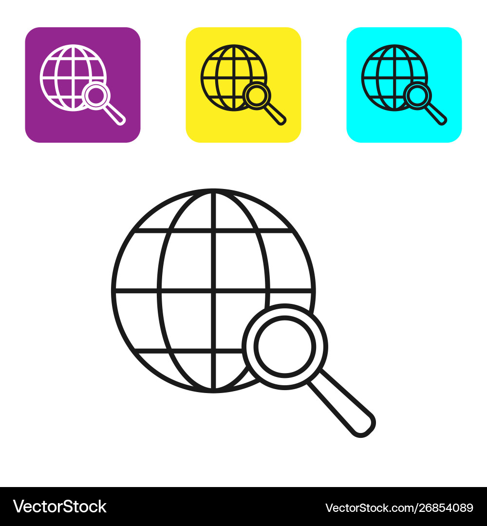 Black line shield with check mark icon isolated Black line shield with check mark icon isolated vector image