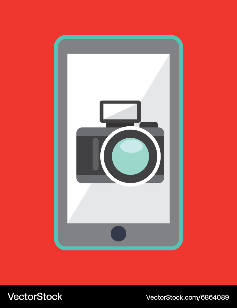 Camera app design Vector Image