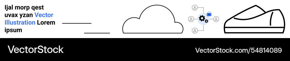 Cloud computing integration with wearable Cloud computing integration with wearable vector image