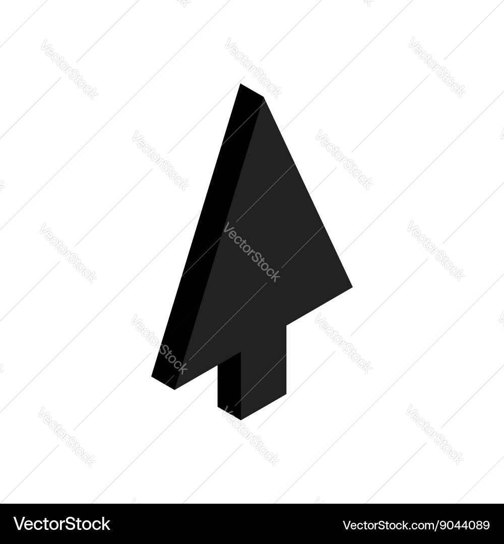 Design cursor icon isometric 3d style vector image