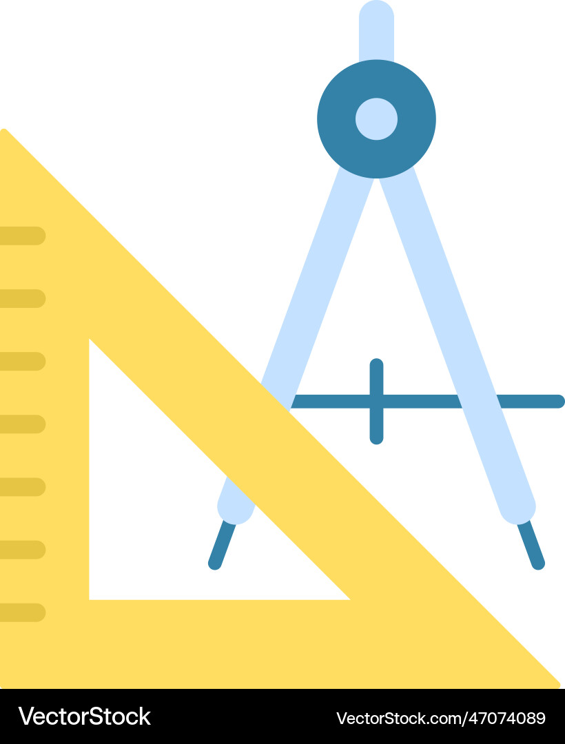 Geometry tools icon image suitable Vector Image
