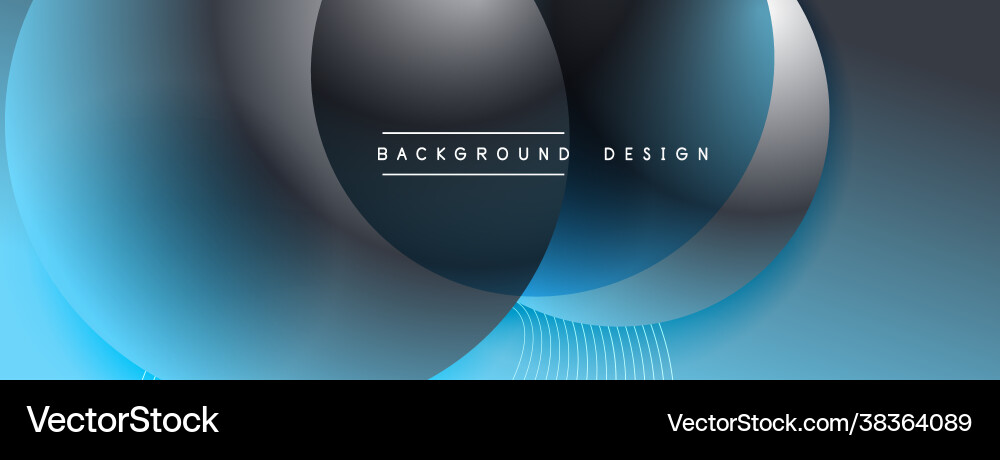Gradient circles with shadows techno Gradient circles with shadows techno vector image