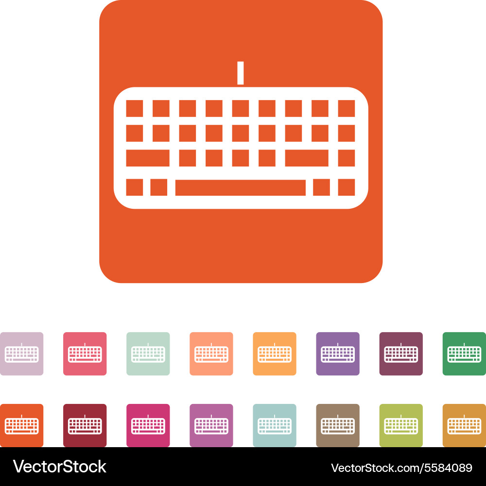 Keyboard icon keypad and input typing vector image