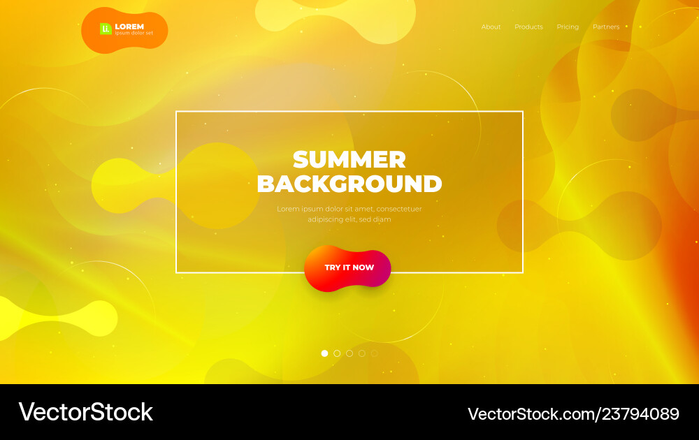 Liquid color background design fluid gradient vector image