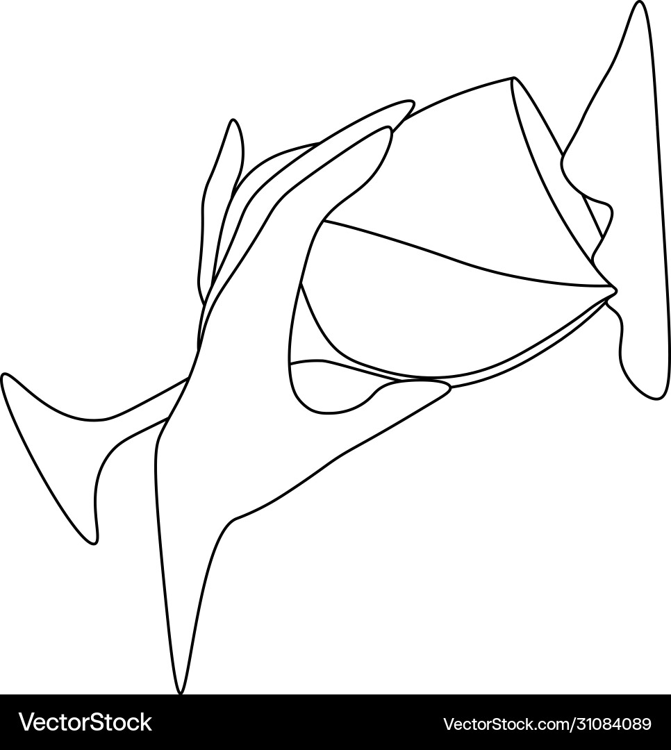 Minimal abstract line art with profile person Minimal abstract line art with profile person vector image