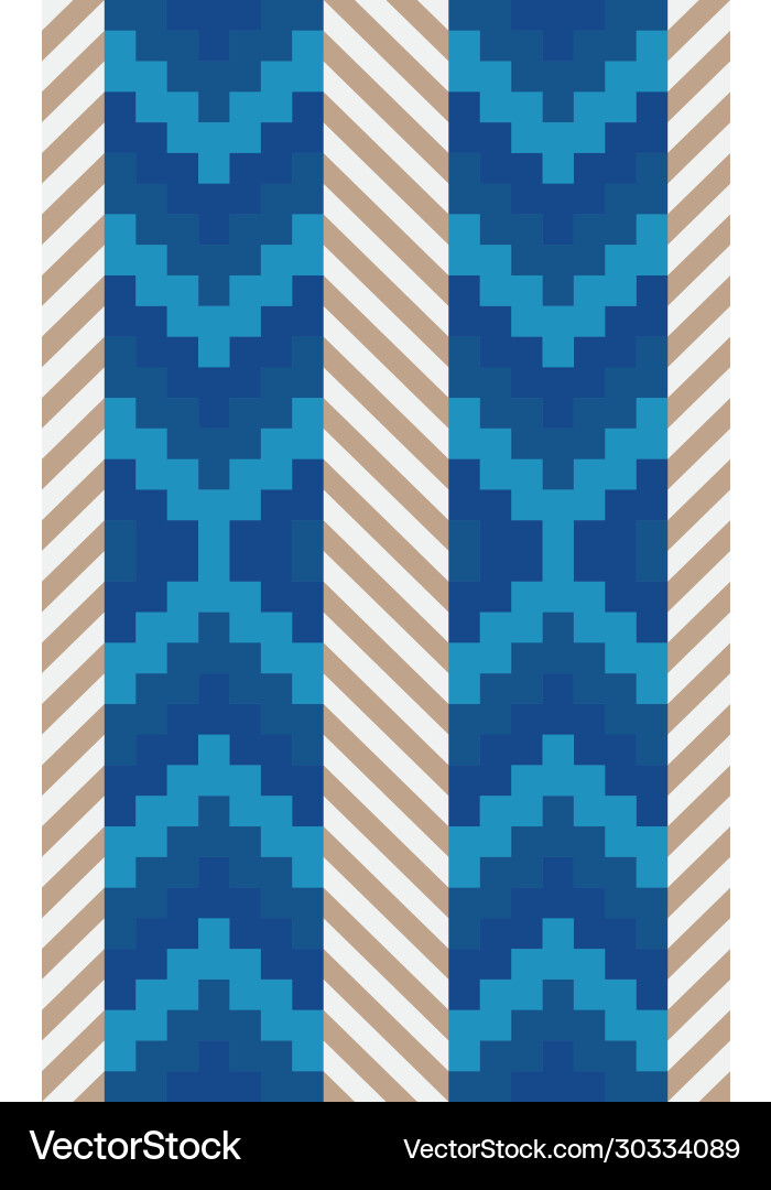Native american pattern chevron and diagonal Vector Image