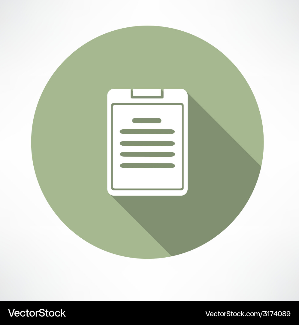 Notes Document Icon vector image