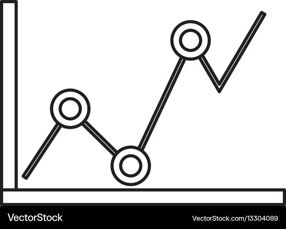 Statistic graph report Vector Image