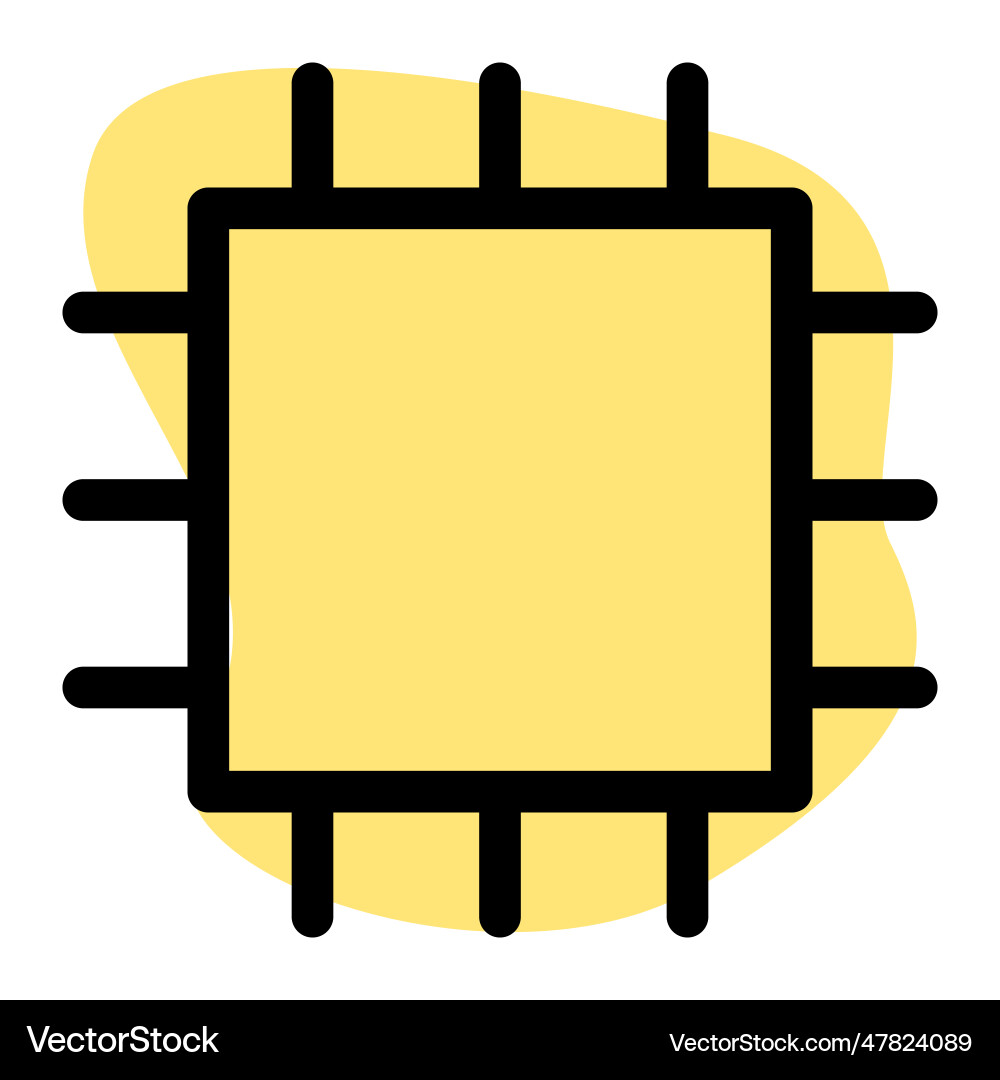 Wireless microchip a device controller vector image