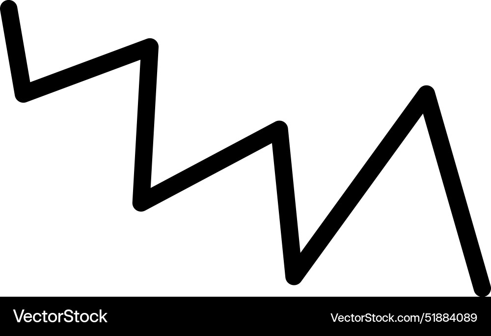 Zigzag line abstract vector image